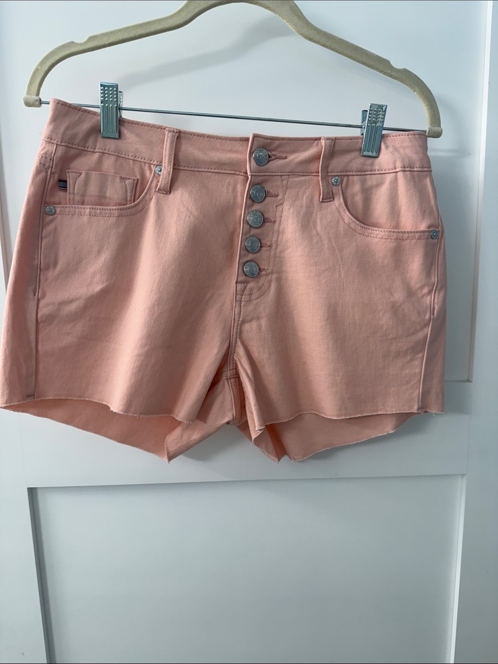 Vigoss Peach Casual Denim Shorts